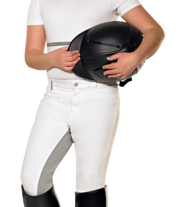 PFIFF Rijbroek met leren zitvlak met grijs zitvlak kind | Minihorseshop