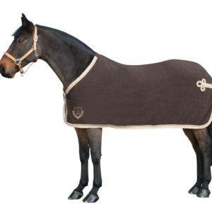 PFIFF Exclusieve fleecedeken met sierkoord | Minihorseshop