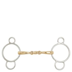 BR Dubbel Gebroken Pessoa Watertrens Soft Contact 12 mm Ø Middelste Ring 70 mm | Minihorseshop