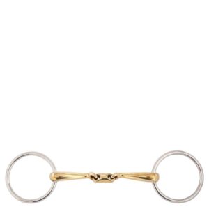 BR Dubbel gebroken watertrens Soft Contact gebogen mondstuk 14mm. | Minihorseshop