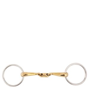 BR Dubbel gebroken watertrens Soft Contact gebogen mondstuk 16mm. | Minihorseshop
