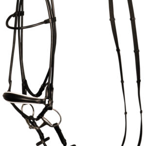 Harry's Horse Hoofdstel rondgenaaid, lage neusriem | Minihorseshop