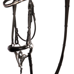 Harry's Horse Hoofdstel lage neusriem Lacque | Minihorseshop