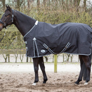 Harry's Horse Thor deken 0 grams met fleece lining zwart | Minihorseshop