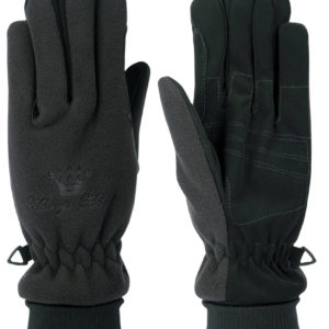Harry's Horse Handschoenen fleece ademend/waterdicht zwart | Minihorseshop