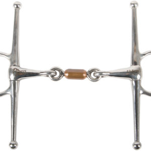 Harry's Horse Knevel/bustrens dubbelgebroken koperen rollers 13mm | Minihorseshop