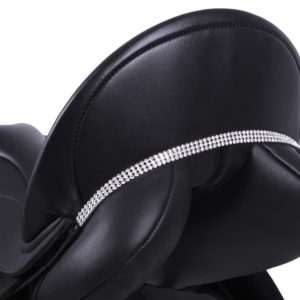 QHP Zadelsieraad Madelon Zwart/zilver | Minihorseshop