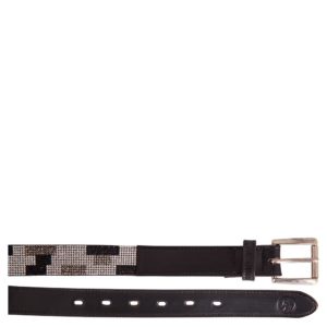 BR Riem Flash leer met 12 rijen kristallen | Minihorseshop