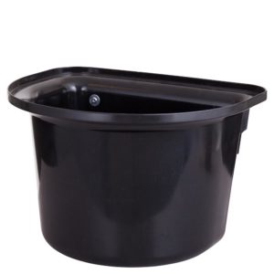 Voerbak Stubbs plastic halfrond met beugels 15 ltr | Minihorseshop