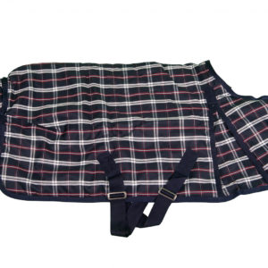 QHP Staldeken Falabella Blauw Rood Wit 200 gram | Minihorseshop