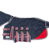 MHS Vliegendeken Marine met Hals | Minihorseshop