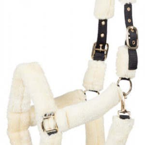 PFIFF Halster 'CAIO' met nep bont | Minihorseshop