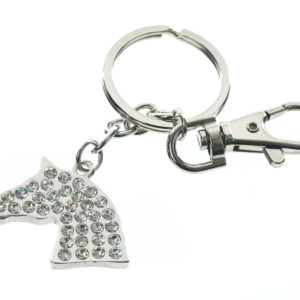 Sleutelhanger Paardenhoofd Met Steentjes | Minihorseshop