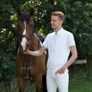 QHP Wedstrijdshirt Mark Wit | Minihorseshop