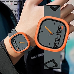 Sanda herenhorloges mode kinderen buitensport analoog quartz horloge casual siliconen band eenvoudig paar polshorloges verjaardagscadeaus miniinthebox | Minihorseshop