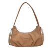 Dames Schoudertas Hobo-tas aguette zak PU-nahka Dagelijks Grote capaciteit Effen Kleur Zwart Khaki Beige miniinthebox | Minihorseshop