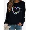 Hart Trui met capuchon Cartoon Manga Anime Grafisch Top Voor Dames Volwassenen Heet stempelen 100% Polyester Feest Festival miniinthebox | Minihorseshop